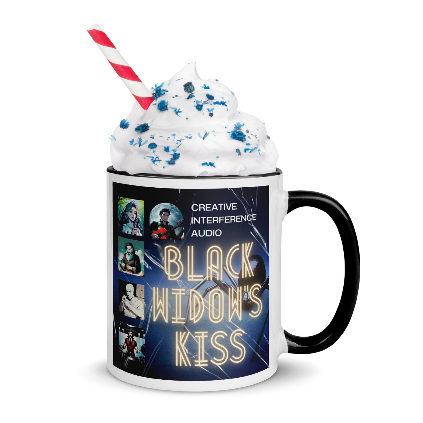 Creative Interference Audio - Black Widow's Kiss Mug With Color Inside