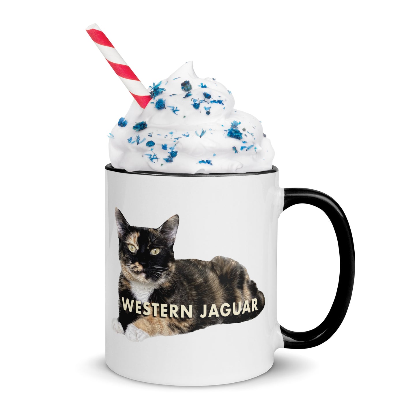 Western Jaguar Cat Mug With Color Inside