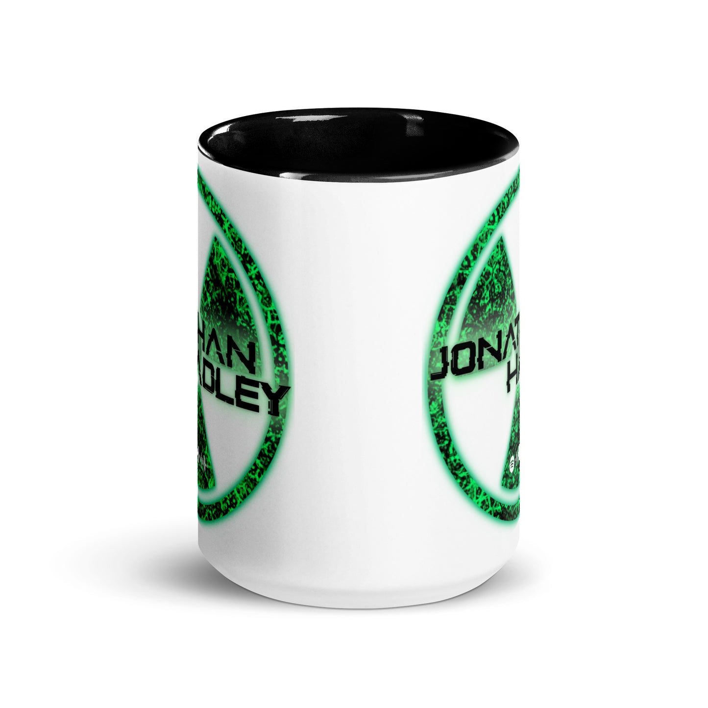 Jonathan Hadley Green Radiation Mug With Color Inside