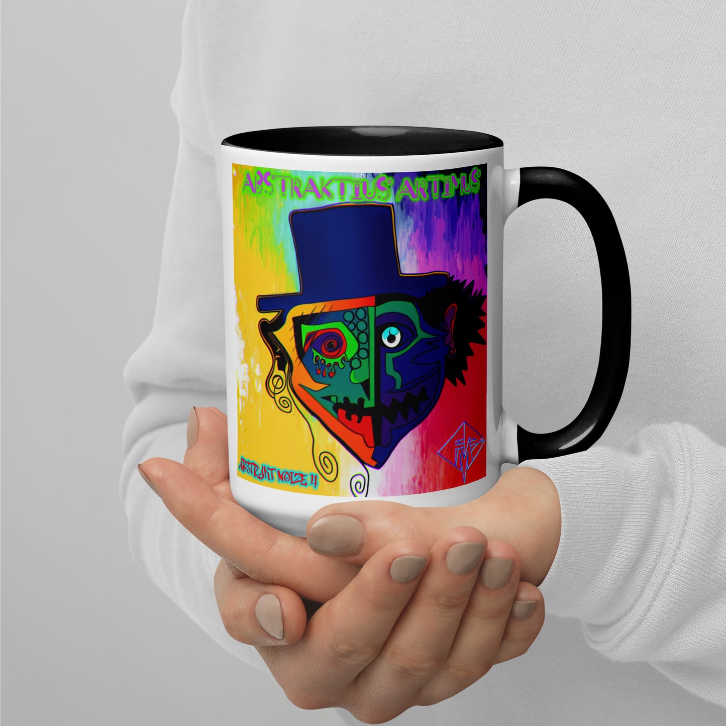 Abstraktius Artimus - Abstrakt Noize 4 Mug With Color Inside