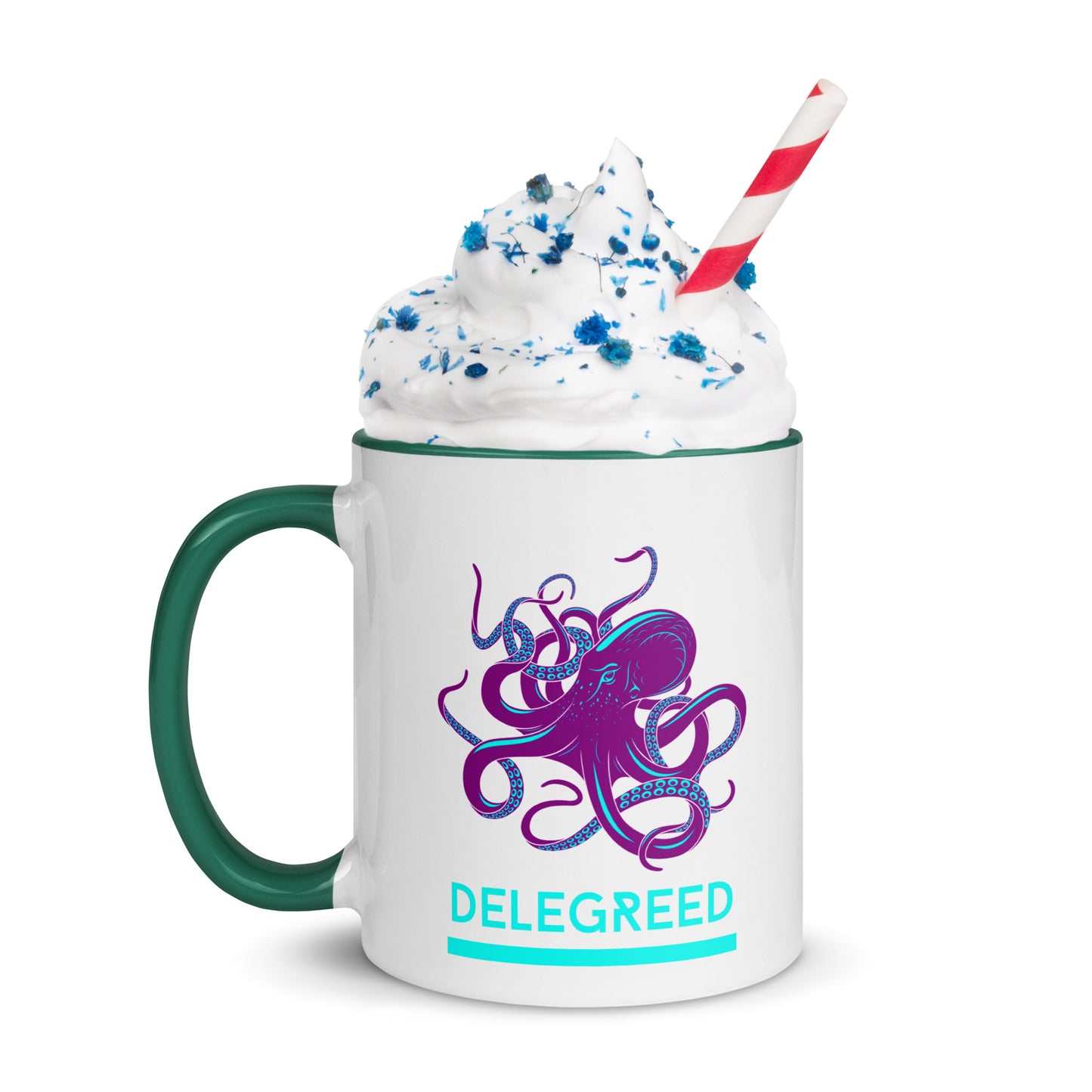 De Le Greed Octopus Mug With Color Inside