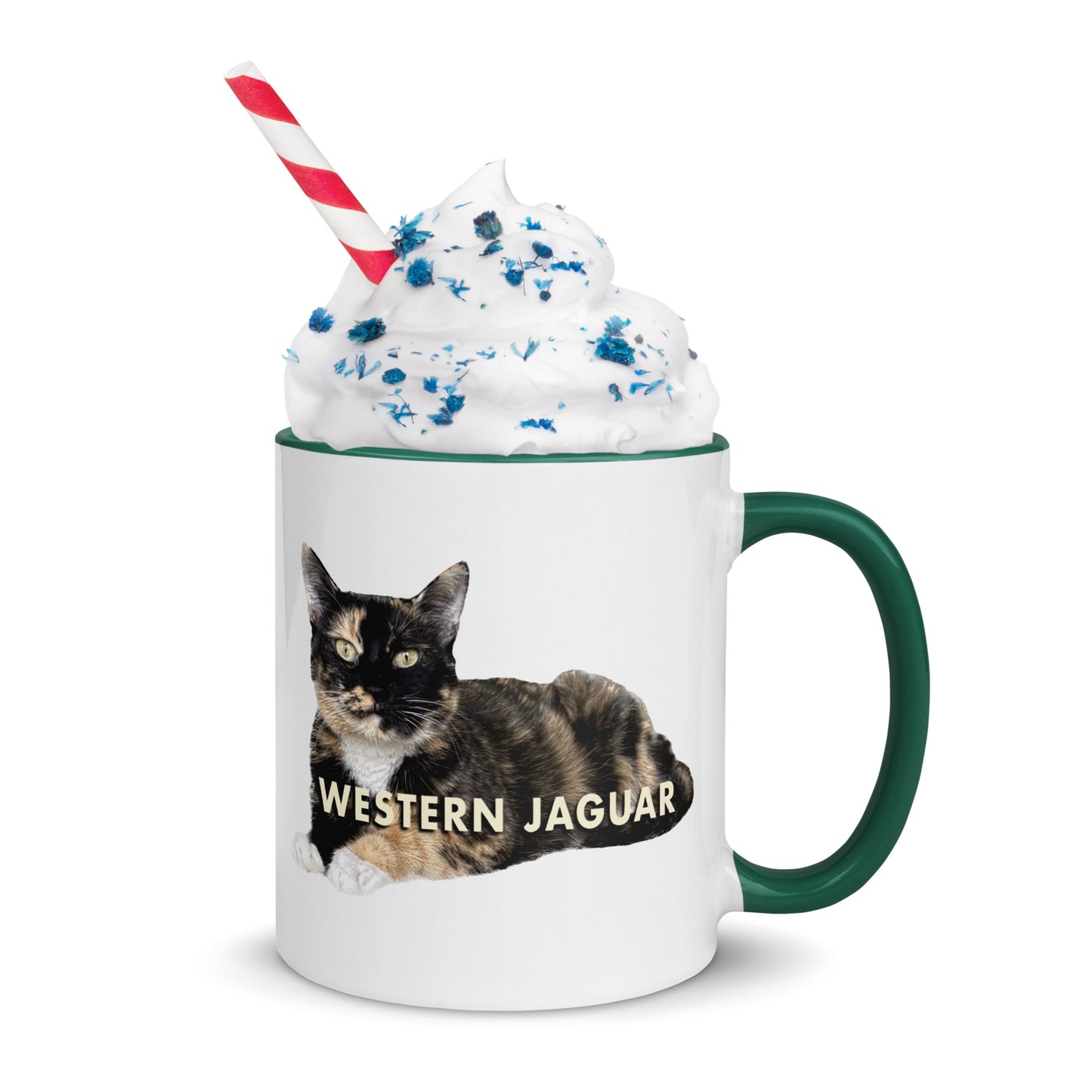 Western Jaguar Cat Mug With Color Inside