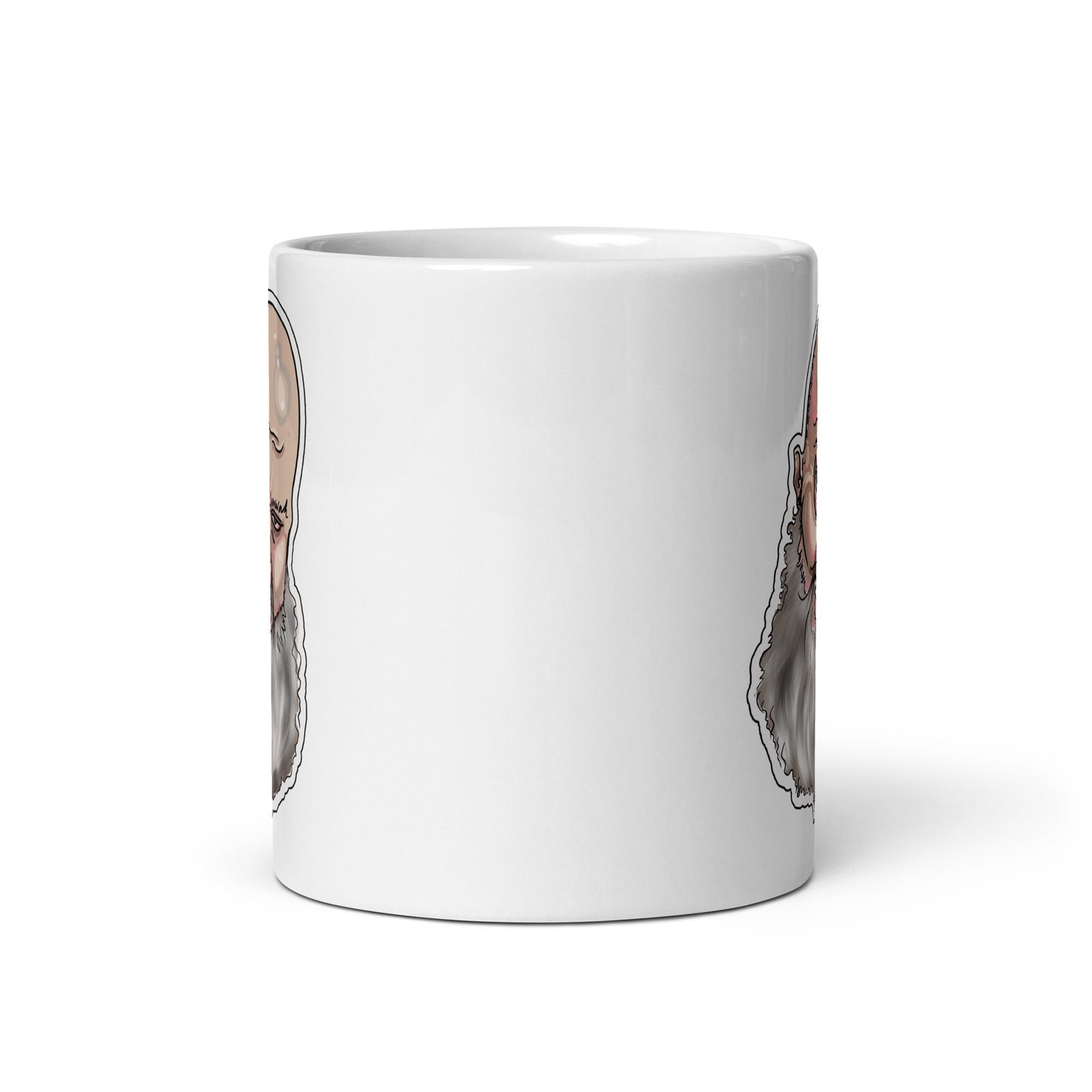 bigbaldben Logo White Glossy Mug