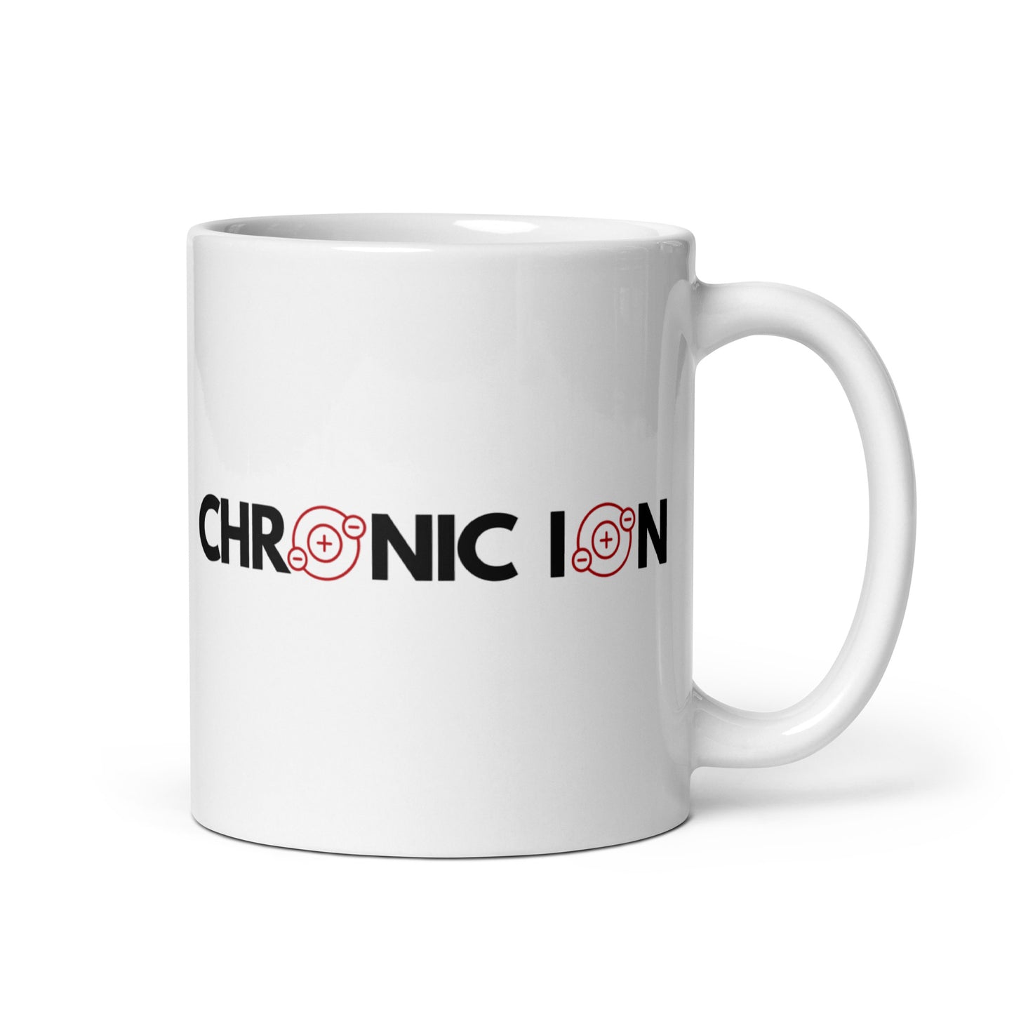 Chronic Ion Logo White Glossy Mug